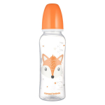 Kitsa kaelaga lutipudel Canpol Cute Animals 250ml, oranž (11/841)