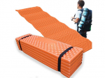 KOKKUPANDAV REISIMINE TREENINGMATT S&Otilde;JALINE PUHKUS 180CM ORANGE, SULANKSTOMAS KELIONIŲ PRATYBŲ KILIMĖLIS KARINĖMS ATOSTOGOMS 180 CM ORANŽINĖ