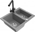 Graniidist k&ouml;&ouml;givalamu Mexen Carlos segisti ja sifooniga, Grey/Black