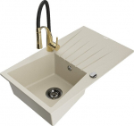 Graniidist k&ouml;&ouml;givalamu Mexen Cesar segisti ja sifooniga, Beige/Black/Gold
