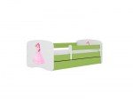 Lastevoodi ilma madratsita/sahtliga Kocot Kids BabyDreams Green princess, roheline