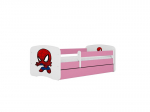Lastevoodi ilma madratsita/sahtlita Kocot Kids BabyDreams Pink spiderman, roosa