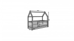 Voodi ADRK Furniture Graja, 140x70 cm, pruun