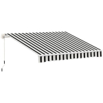 Markiis, p&auml;ikesekaitse, kokkupandav, k&auml;siv&auml;ndaga, metallraamiga, pol&uuml;ester, sinine+valge, 3,95 x 2,45 x 3,50 m