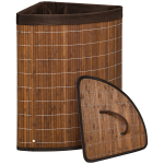 Pesukorv, pesukoguja, 55L mahutavus, eemaldatav kaas, 38 cm x 38 cm x 57 cm, pruun