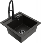 Graniidist k&ouml;&ouml;givalamu Mexen Vito segisti ja sifooniga, Metallic black/gold+Black