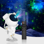 Astronaut Galaxy projektor t&auml;histaeva &ouml;&ouml;valgus, astronauti t&auml;heprojektor udukoguga, taimer ja kaugjuhtimispult, t&auml;helamp magamistoa ja lae jaoks