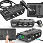 Sigaretis&uuml;&uuml;taja jaotur 5x USB 120W Quick Charge 3.0