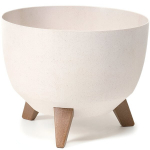 Lillepott Roma Eco Wood 29cm, valge