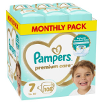 &Uuml;hekordsed m&auml;hkmed Pampers Premium Care 7 (15+ kg), 108 tk