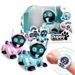 Kaugjuhitav interaktiivne koer Happy People, sinine/valge