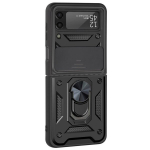 &bdquo;Kickstand&ldquo; Tugevdatud turvalisus kaaned - must (Galaxy Z Flip3)
