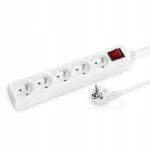 Pikendusriba montis 2 m 5 tk. Pistikupesad valge 20ip 16a 230v on/off