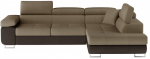 Pehme nurgadiivan Anton, helepruun/tumepruun