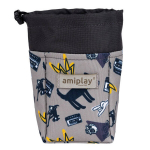 Maiustuste dosaator Amiplay Amik DirtyDog, 8x6x10 cm, hall