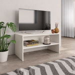 vidaXL telerikapp, valge, 80 x 40 x 40 cm, puitlaastplaat