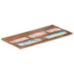vidaXL ristk&uuml;likukujuline lauaplaat 60x100 cm 25&ndash;27 mm taastatud puit