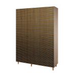 Riidekapp Kalune Design Wardrobe 863 (VI), 135 cm, tamm/kollane