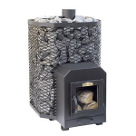 Saunaahi Stoveman 24 LS - l&auml;bi seina k&ouml;etav klaasist uksega