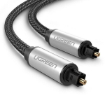 UGREEN AV108 Toslink Audio optiline kaabel, p&otilde;imitud alumiinium, 1,5 m (hall)