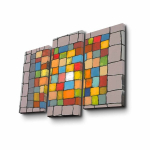 Kolmeosaline reproduktsioon V&auml;rvilised tellised