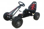 Pedaalidega kart Volare, must/hall