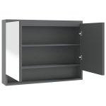 vidaXL vannitoa peegelkapp, 80 x 15 x 60 cm, MDF, hall
