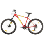 vidaXL m&auml;giratas 21 k&auml;iguga 27,5'' ratas 42 cm raam, punane