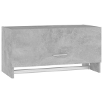 vidaXL garderoob, betoonhall, 70 x 32,5 x 35 cm, puitlaastplaat