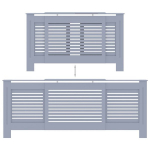 vidaXL MDF radiaatorikate, hall, 205 cm
