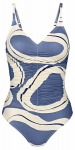 Triumph Summer Allure OP 01 naiste ujumistrikoo, hall-sinine