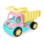 Wader WAD-65020 m&auml;nguauto Giant dump truck roosa and cream