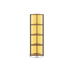 Nurgariiul 5 taseme LED-valgustusega, vintage pruun