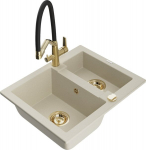 Graniidist k&ouml;&ouml;givalamu Mexen Carlos segisti ja sifooniga, Beige+Black/Gold