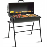 Aia grill kaanega Stazer, 65x33x105 cm, must
