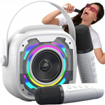 Karaoke komplekt 2 mikrofoni + juhtmevaba bluetooth k&otilde;lar lastele
