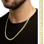 Kuldne meeste kett Pancerka 50 cm lai sepistatud 15g h&otilde;be 925