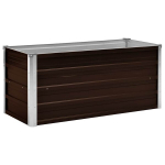 aia taimelava，taimekast，&otilde;iepott pruun 100 x 40 x 45 cm tsingitud teras CFE93033