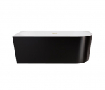 Vann Besco Zoya Black&White, 150 x 75 cm, vasakpoolne, kuldsete katetega