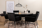 S&ouml;&ouml;gilaud, Copenhagen, 140x74 cm, Must / S&ouml;&ouml;gitool, Petra, 60x87x57 cm, Must