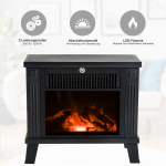Elektrikeris Elektriline Kamin Kaminahi Eraldiseisev Kamin Leegiefektiga 600/1200W, Metall, Must, 34x17x31 cm