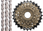Shimano Mf-tz500 14-28 6 k&auml;igu vabajooksu komplekt + Xlc Cc-c01 6/7/8 kett