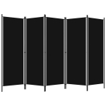 5 paneeliga ruumijagaja，sirm, must, 250 x 180 cm CFE434503