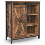 Loft stiilis pruun t&ouml;&ouml;stuslik l&uuml;kandustega kapp