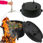 Malmist rippuv jahimehe pada pott 8l l&otilde;kkeplatsile grillile + kingitused