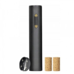 Elektriline veinipudeliavaja &ndash; automaatne korgitser + 2 dekoratiivset veinipudelikorki