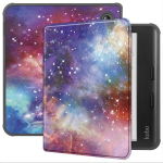 Giopuey &uuml;mbris, &uuml;hildub Kobo Libra Colouriga, klapp&uuml;mbris, Pu nahk + pehme Tpu &uuml;mbris, automaatne unerežiim/&auml;rkamine, 360&deg; kaitse - Galaxy