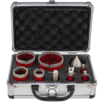 Teemantpuurid betoonile, keraamilistele plaatidele, kroonid 6-65mm m14 10tk kohver