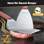 Purplebird roostevabast terasest grillilabida komplekt, plancha labidakomplekt suure grill-labidaga burgerite jaoks, grillkingitused meestele