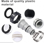 4 voolikuadapteri komplekt basseinile, basseinadapter a, basseini voolikuadapter, &uuml;hendus l&auml;bim&otilde;&otilde;duga 32 ja 38 mm basseinivoolikule, adapter intex basseinile, voolikuadapter sisemise keermega pumbale